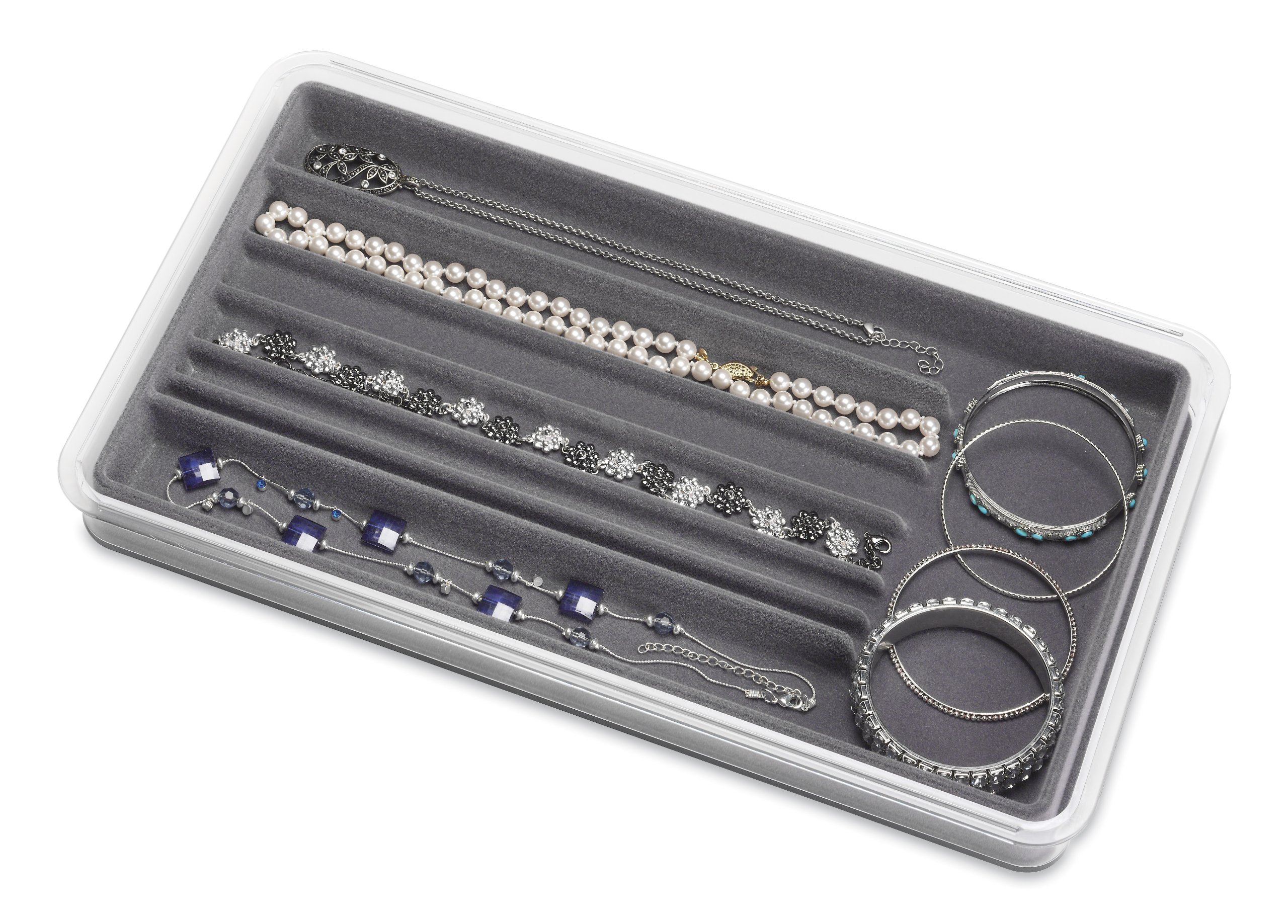 Amazon.com: Whitmor Stackable 7 Section Jewelry Tray : Home & Kitchen